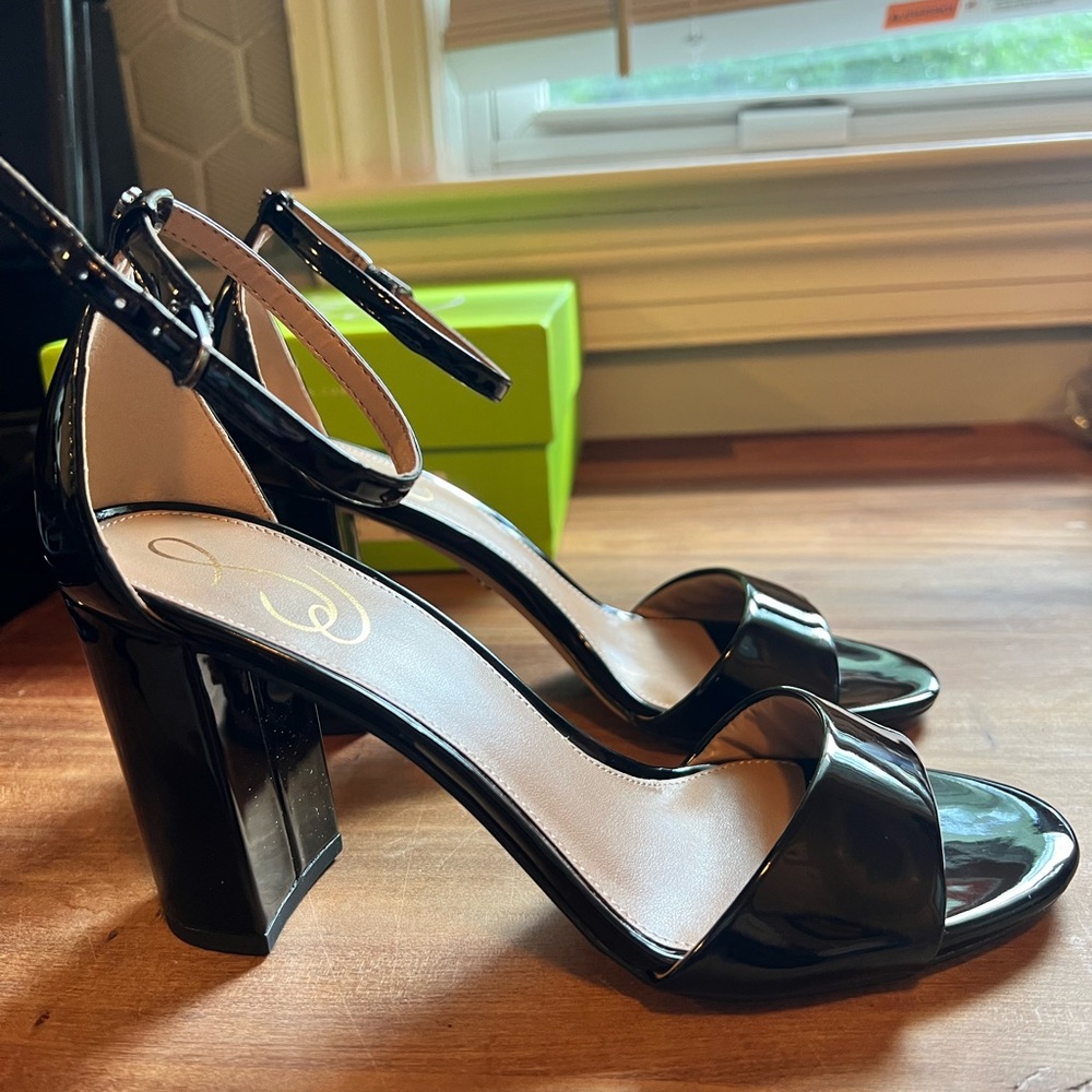Sam Edelman Robyn Block Heels with ankle strap sz 8.5